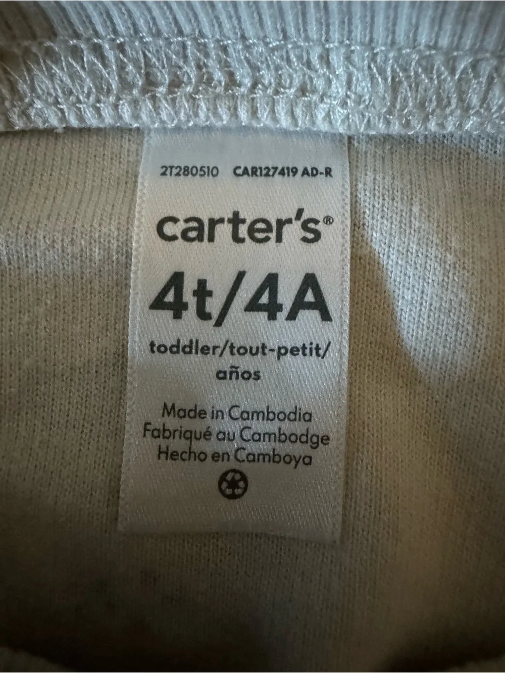 Carter's Cream Dinosaur Pullover Sweatshirt for Kids